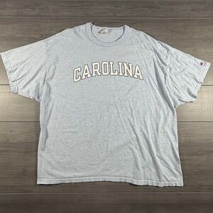 Champion Mens Carolina T-Shirt XXL Blue Heather Short Sleeve Graphic Tee